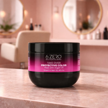 Masque cheveux colorés sans silicone Protective color take over