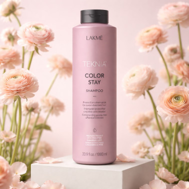 Shampoing cheveux colorés Teknia Color stay  de chez Lakmé 1000ml