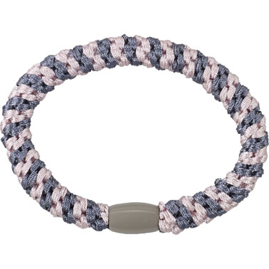Elastiques cheveux Sibel Twisties gris-rose