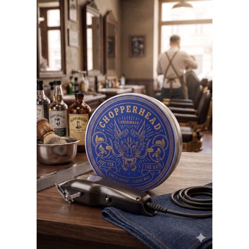 Cire Classique Chopperhead 90 gr pour barbe homme, effet mouillé