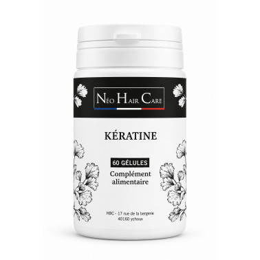 Complément alimentaire Néo hair care naturel à la kératine: Contenance: Boite de 60 gélules