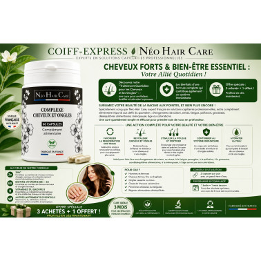 FICHE Complément alimentaire cheveux et ongles Néo Hair Care