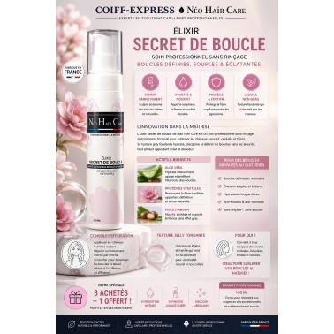 fiche Gel cheveux bouclés Néo Hair Care.