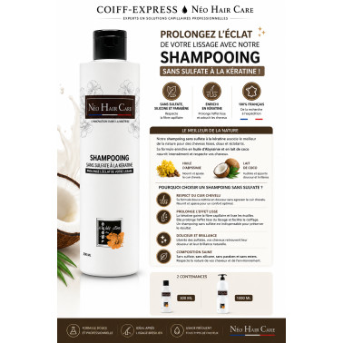 fiche Shampoing sans sulfate Néo Hair Care
