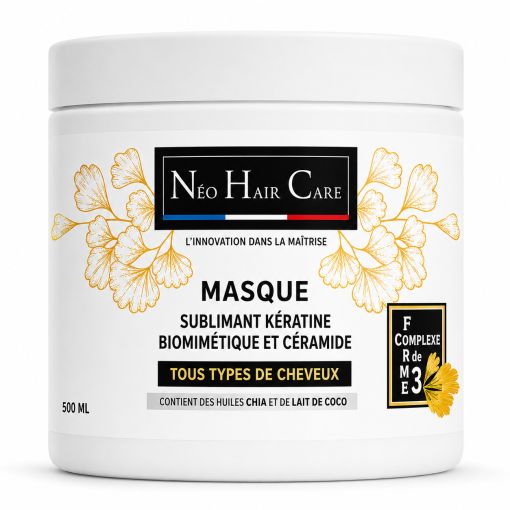 Masque cheveux lisses sublimant après lissage brésilien marque Néo Hair Care 200 ml