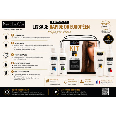 protocole 2 Kit de Lissage Brésilien Neo Hair Care