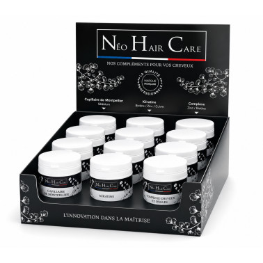 Présentoir compléments alimentaires Neo Hair Care
