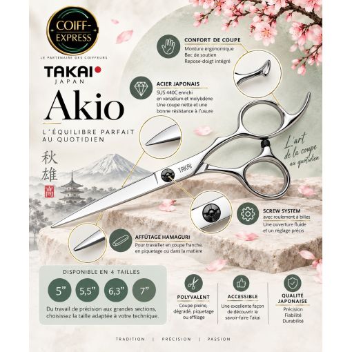 Ciseau TAKAI Akio taille 5.5