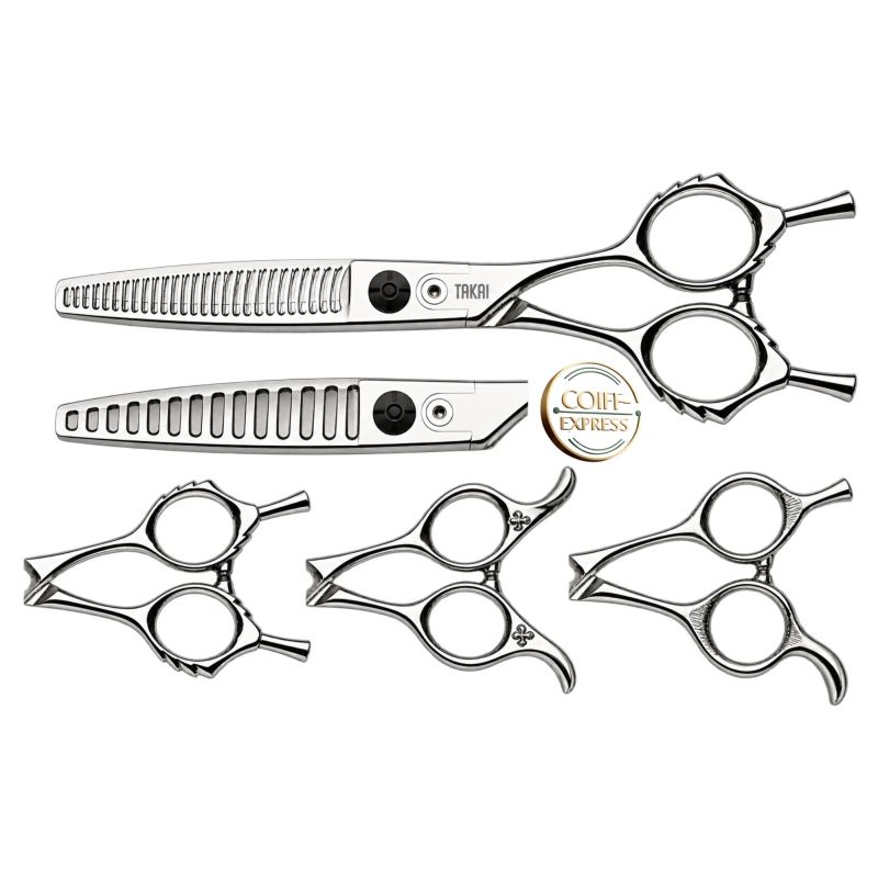 Ciseau Takai sculpteur Karakuri 4 branches et 2 lames
