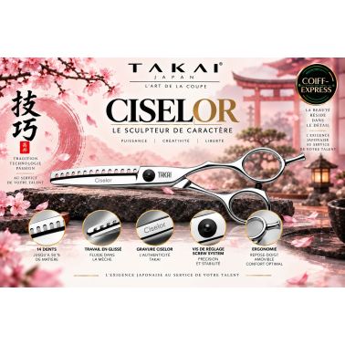 Ciseaux Takai Ciselor | Effets & Texture | Coiff-Express