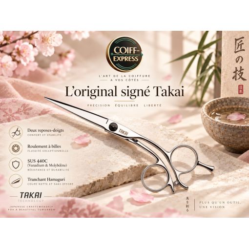 Ciseau takai de coupe professionnel pour salon de coiffure Takai modèle Eiki