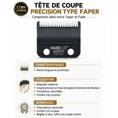 Tête de coupe précision Type Faper