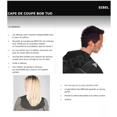Fiche cape de coupe médium Bob Tuo 