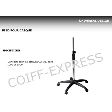 Fiche pied de casque Universel 