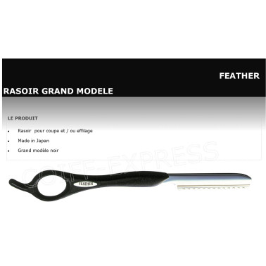 Fiche rasoir Feather Grand Modèle