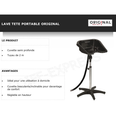 Bac de lavage portable cheveux pour domicile
