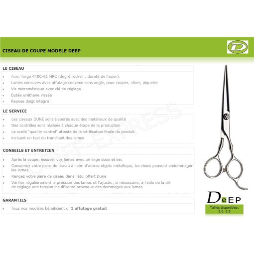 Ciseau Dune Deep taille 5.5
