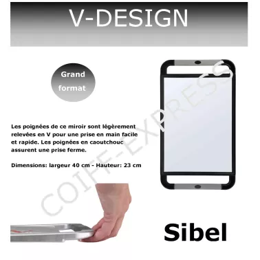 Fiche Miroir rectangulaire V-Design 
