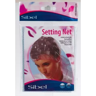 Voilette mise en plis coloris bleu 