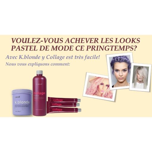 Coloration professionnelle chromatique cheveux Collage mixLakmé