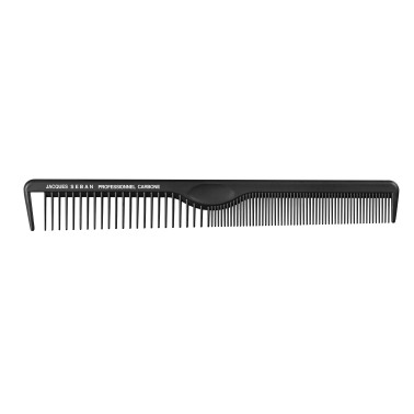 peigne de coupe long 21.5 cm avec séparation professionnel en carbone pour salon de coiffure