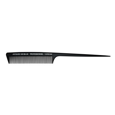 peigne à queue 22.7 cm professionnel en carbone pour salon de coiffure