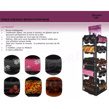 fiche pince cheveux  professionnelle pour salon de coiffure Revolution'Hair