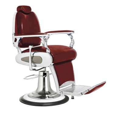 fauteuil de barbier qualité professionnelle Milwaukee coloris rouge