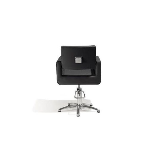 Fauteuil coiffage Felicitas Noir base étoile pour salon de coiffure, spécial coiffeur marque Sibel Furniture vue de dos croco no