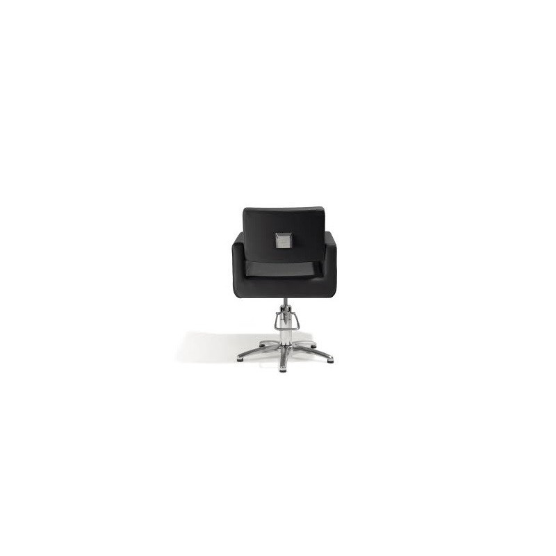 Fauteuil coiffage Felicitas Noir base étoile pour salon de coiffure, spécial coiffeur marque Sibel Furniture vue de dos croco no