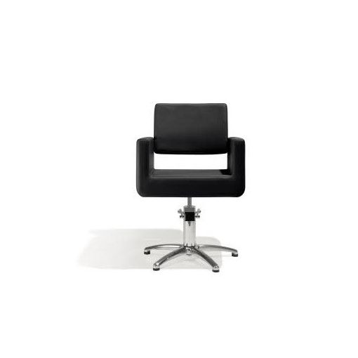 Fauteuil coiffage Felicitas Noir base étoile pour salon de coiffure, spécial coiffeur marque Sibel Furniture vue de dos croco no