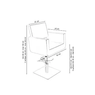 PDF fauteuil de coiffure Felicitas Noir Sibel Furniture