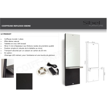 Coiffeuse Reflexio Black