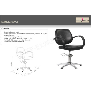 Fiche fauteuil Seattle Jacques Seban