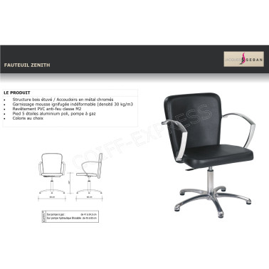Fiche fauteuil Zénith Jacques Seban