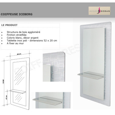 Coiffeuse Iceberg chic et élégant Jacques Seban