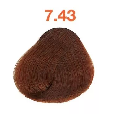 Nuance coloration professionnelle cheveux Majirel L'Oreal 7/43