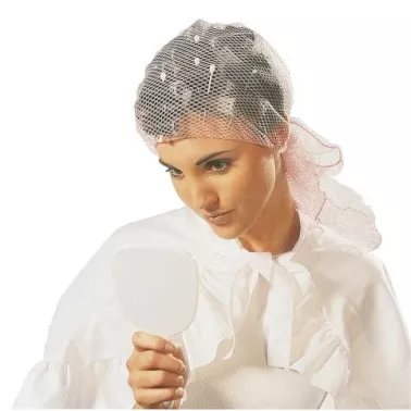 Voilette mis en pli coloris brun