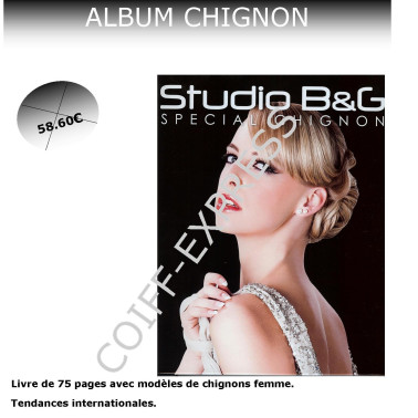 Fiche Album Studio B&G Pure Spécial Chignon pour salon de coiffure modèle de coupe de cheveux 