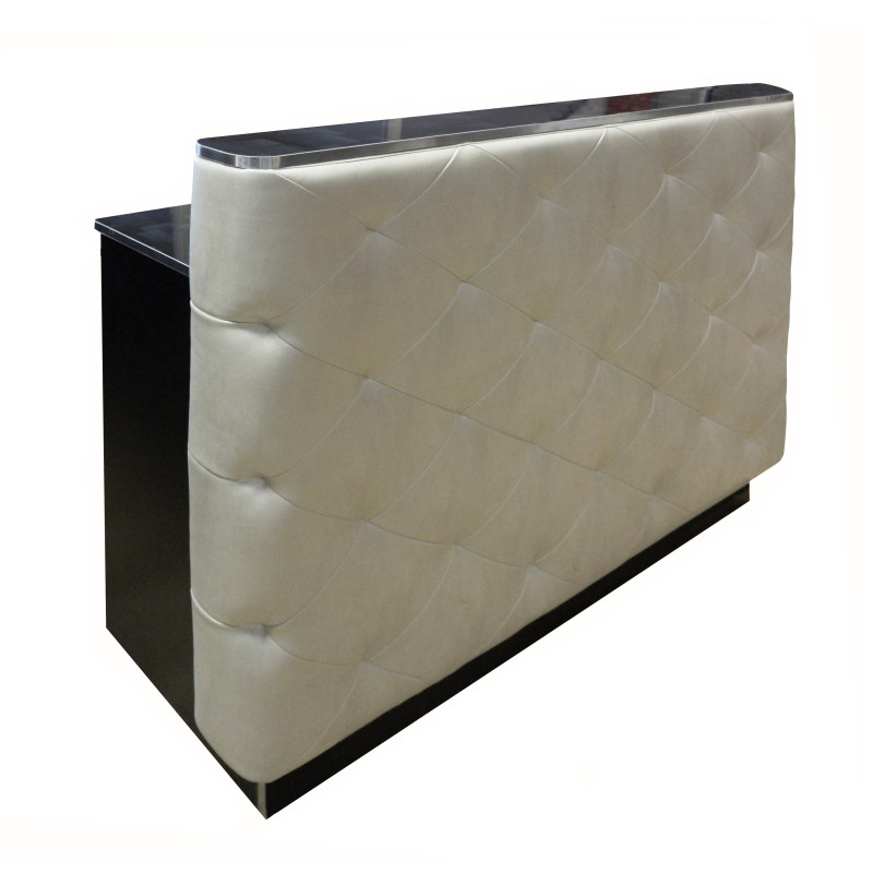 Caisse pour salon de coiffure. Comptoir pour coiffeur modèle livingston coloris noir