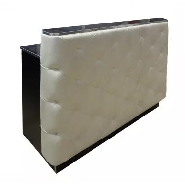 Caisse pour salon de coiffure. Comptoir pour coiffeur modèle livingston coloris noir