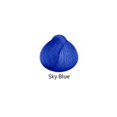 Coloration semi permanente CRAZY COLOR 100 ML  coloris sky blue