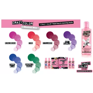 Base neutral pour pastéliser les couleurs crazy color