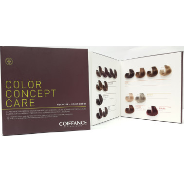 Nuancier coloration ton sur ton cheveux concept care 