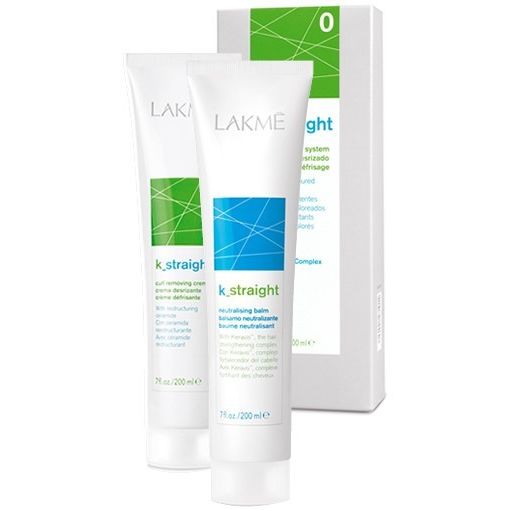 Kit de défrisage pro K Straight Lakmé n°0 cheveux naturels, résistants ou colorés