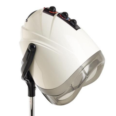Tête de casque pour mise en plis Alizéo sur pied  blanc